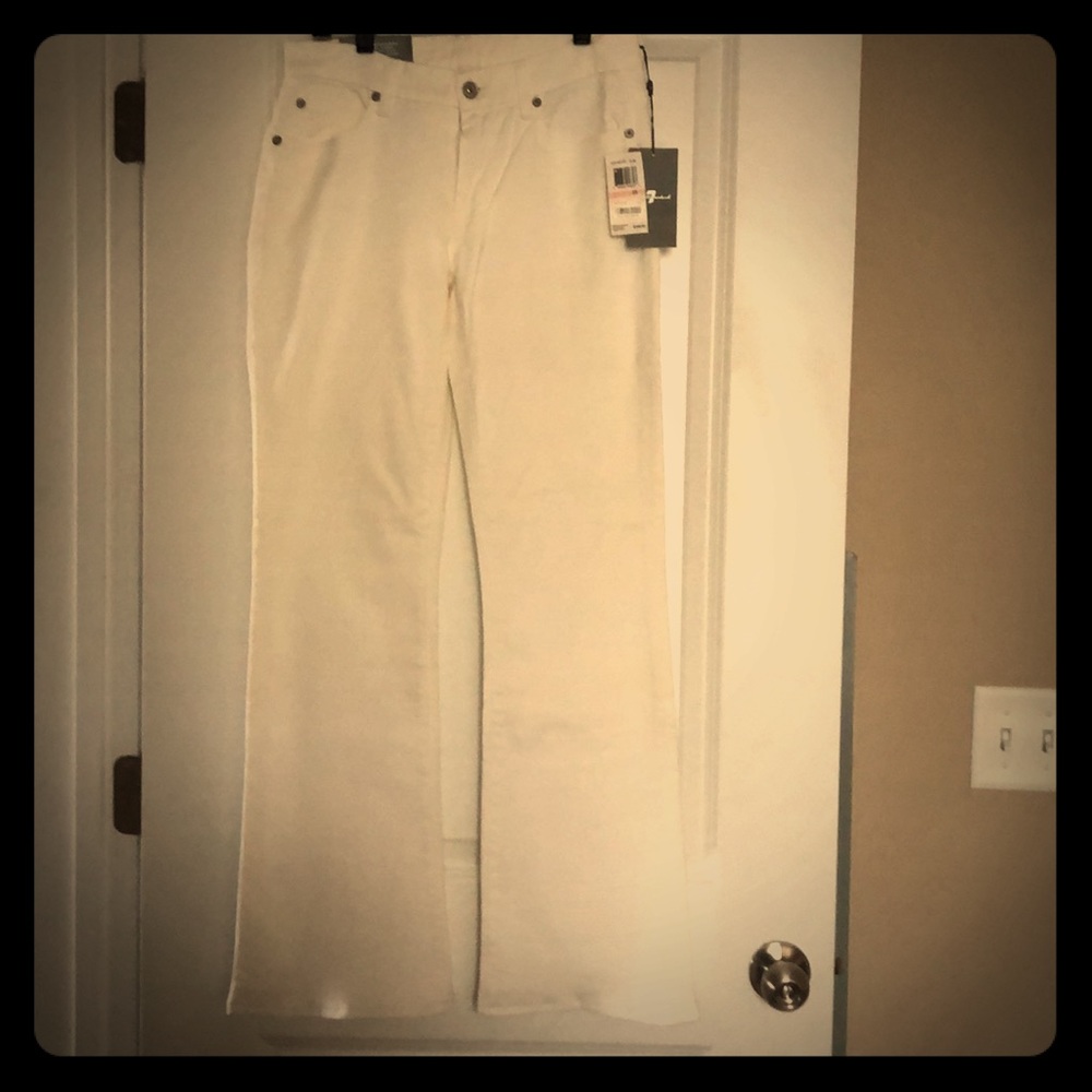 7 For All Mankind Kimmie bootcut jeans white 28